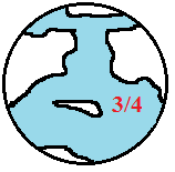 Superficie terrestre coperta da acqua